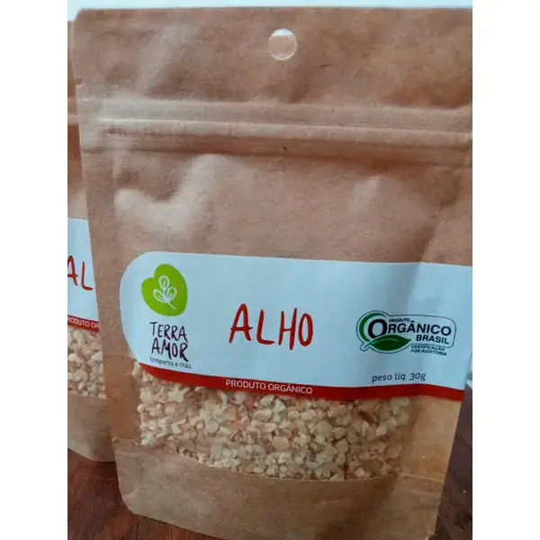 Alho Desidratado Granulado Orgânico 30g - Terra Amor