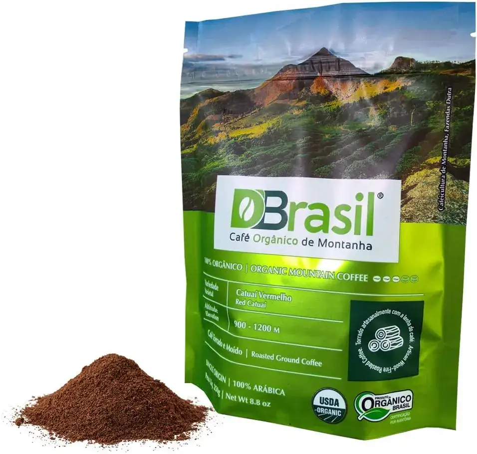 Café Orgânico Dutra D'Brasil de Montanha Torrado em Pó 100% Arábica 250g