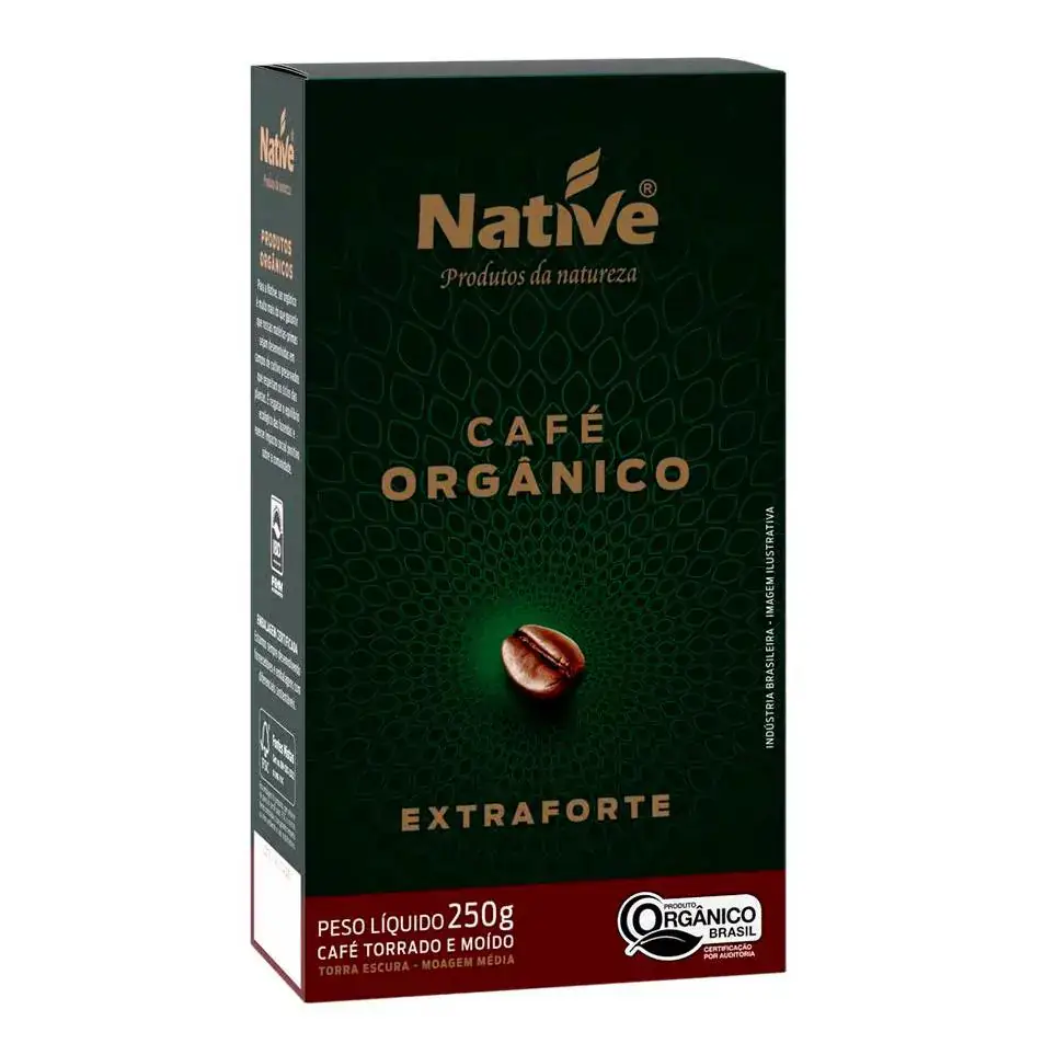 Café Orgânico Torrado e Moído ExtraForte Native 250g