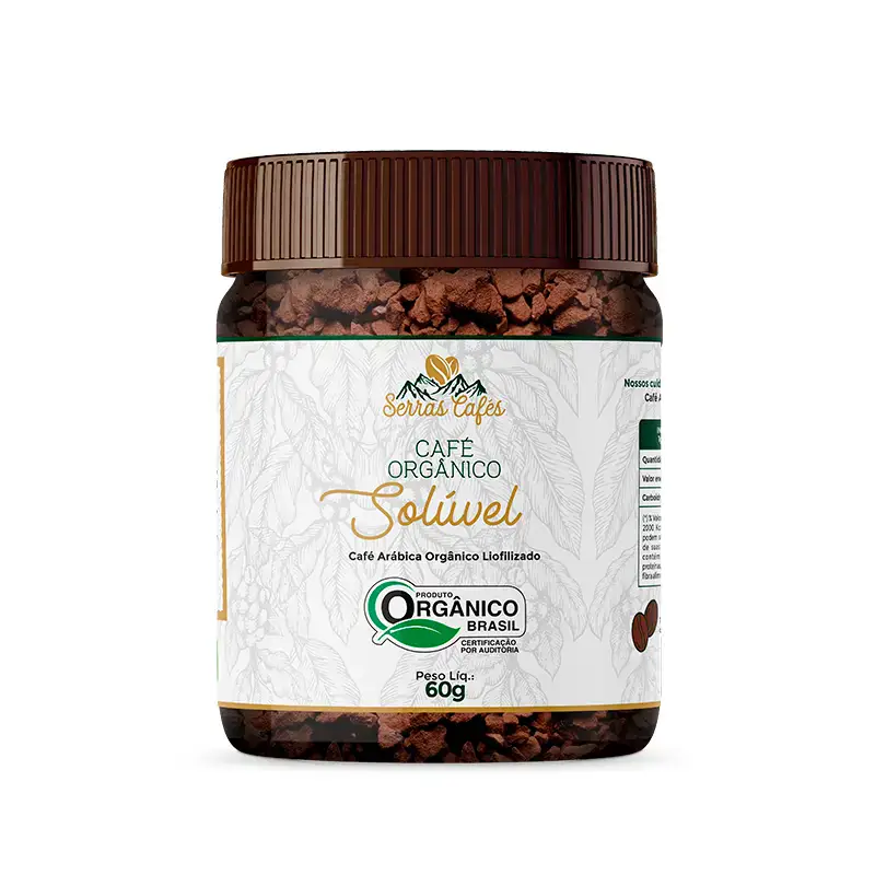 Café Solúvel Orgânico Serras Café 50g - Café Solúvel Orgânico Serras Café 50g