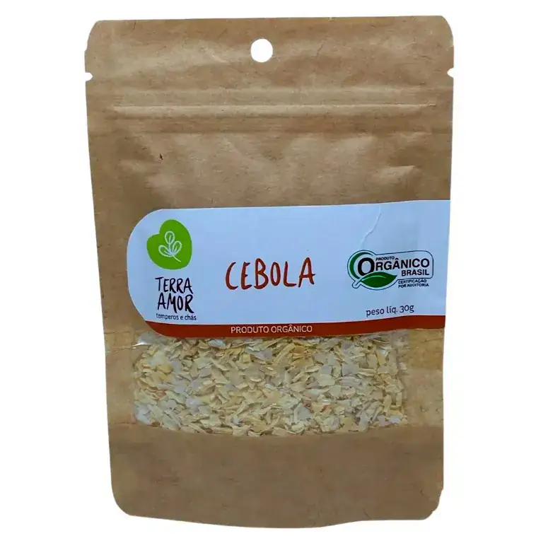 Cebola Granulada Desidratada Orgânica 30g - Terra Amor