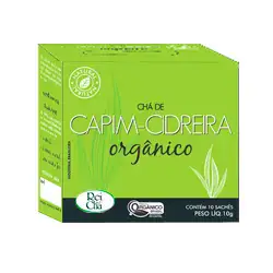 Chá Capim Cidreira Orgânico 10 Sachês - 10 Gr - Campo Verde