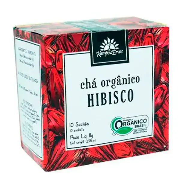 Chá de Hibisco Orgânico Sachê (10 unid.) - Kampo de Ervas
