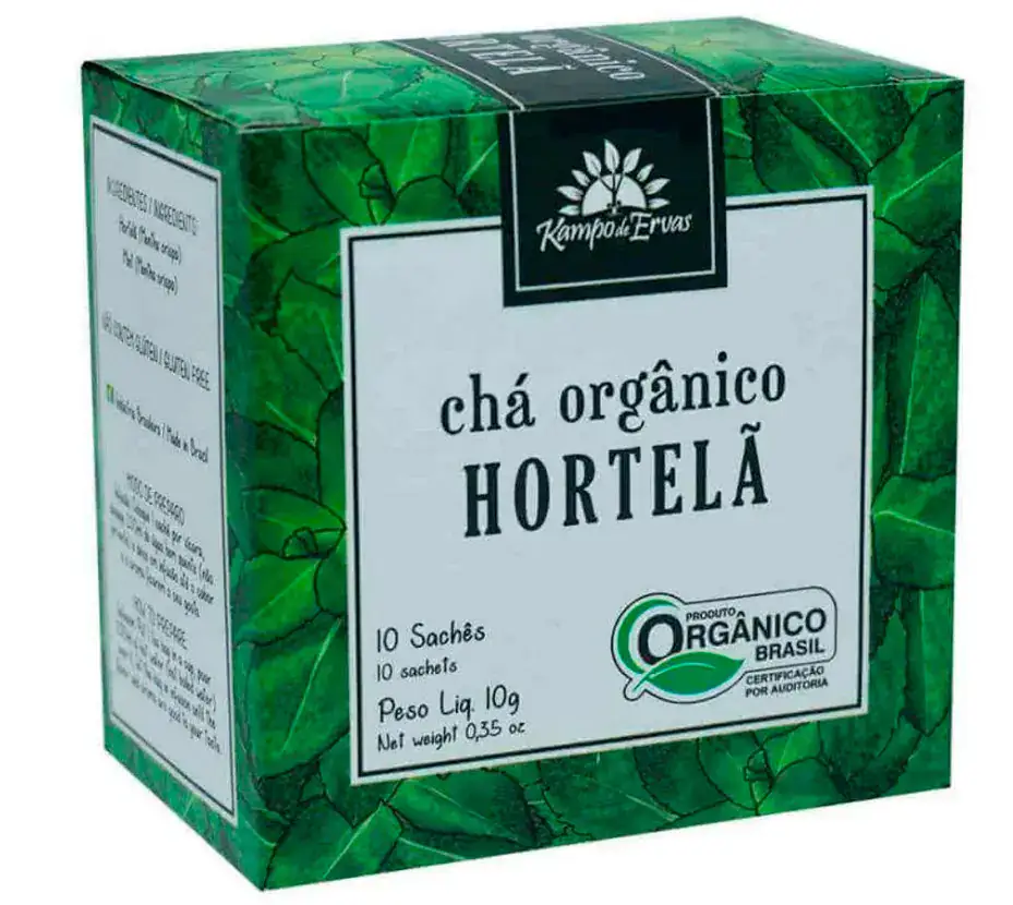 Chá de Hortelã Orgânico Sachê (10 unid.) - Kampo de Ervas