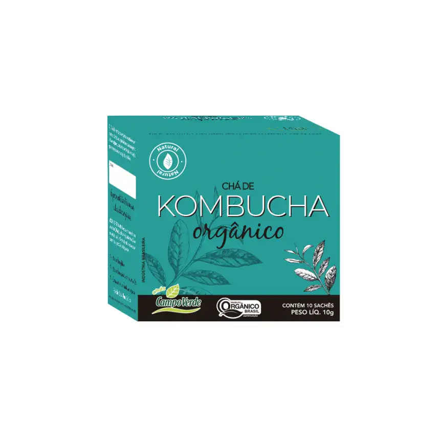 Chá Kombucha Orgânico 10 Sachês - 10 Gr - Campo Verde