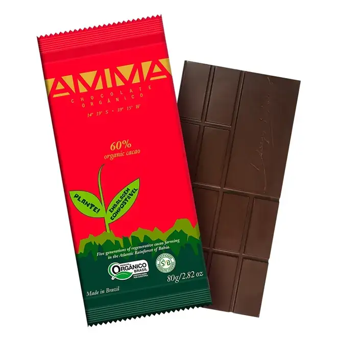 Chocolate Meio Amargo AMMA Orgânico
