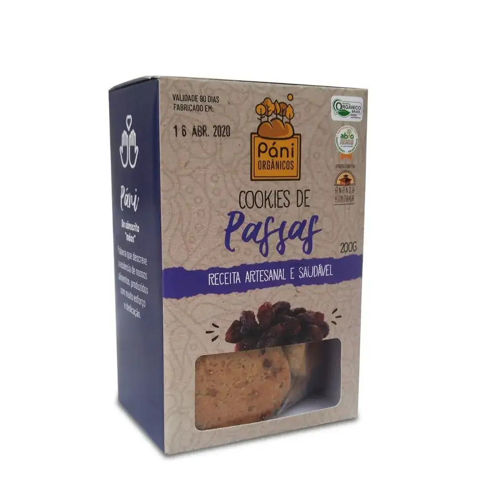 Cookies de Aveia com Passas Orgânico 200g - Pani