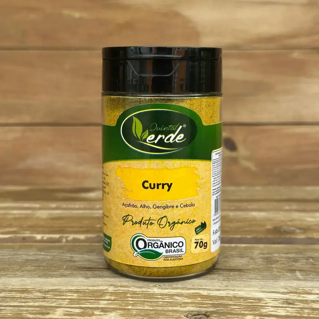Curry Orgânico 70g - Quintal Verde