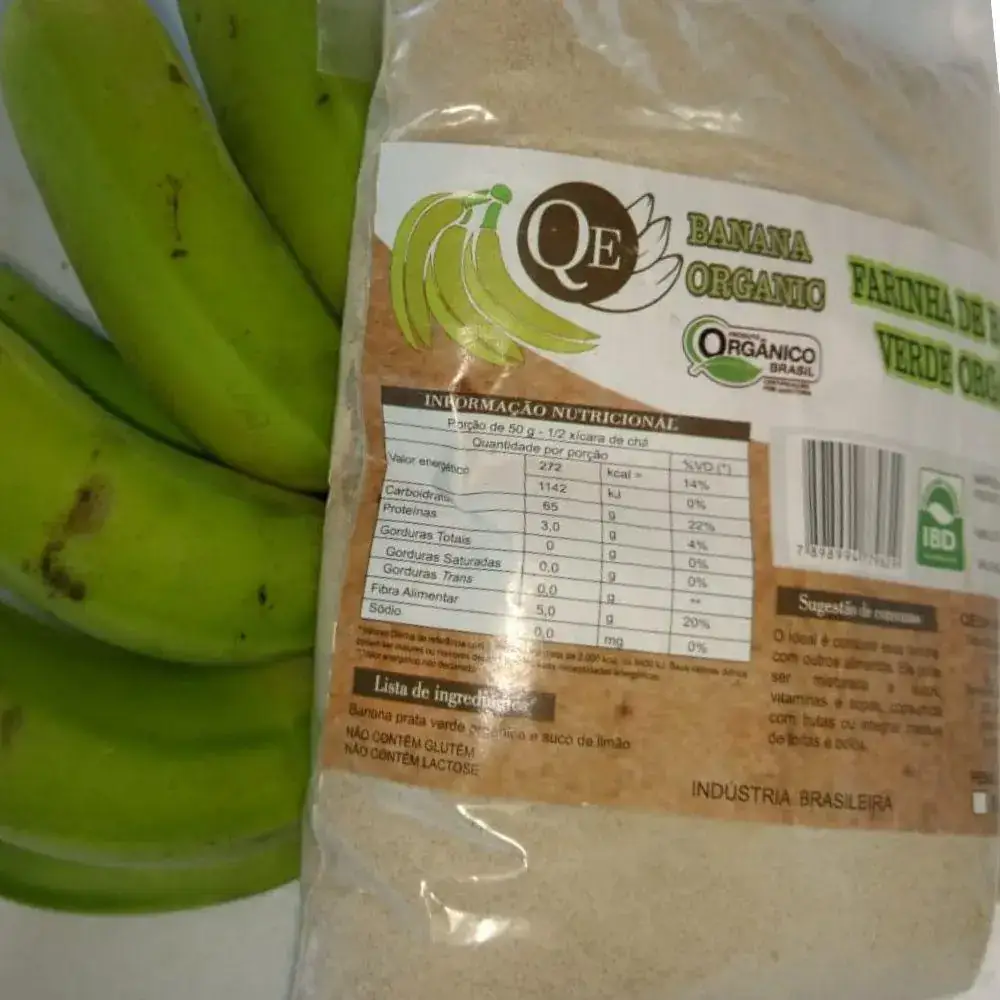 Farinha de banana verde orgânica 500g (Biomassa)
