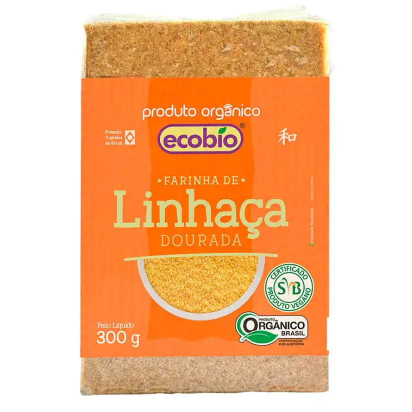 Farinha de Linhaça Dourada Orgânica 300g - Ecobio