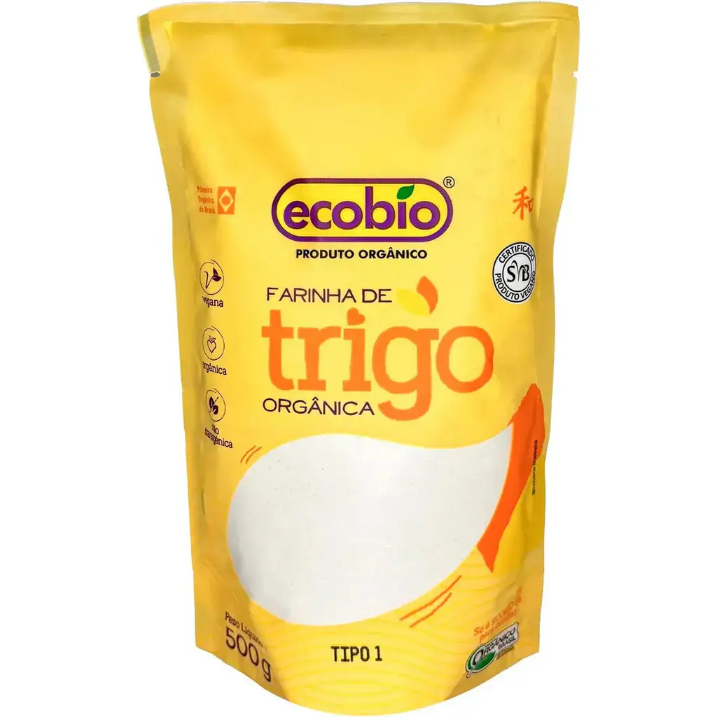 Farinha de Trigo Branca Orgânica 500g - Ecobio