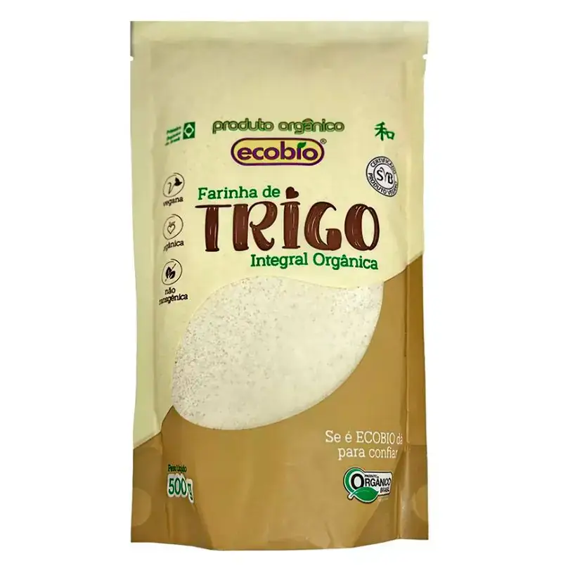 Farinha de Trigo Integral Orgânica 500g - Ecobio