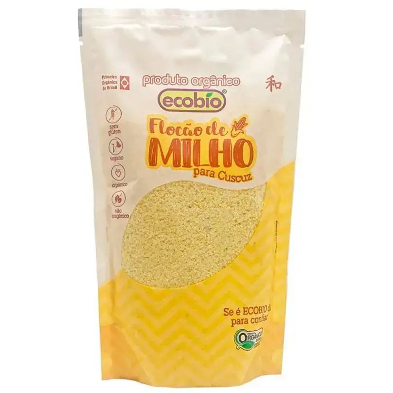 Flocão de Milho para Cuscuz Orgânico 250g - Ecobio