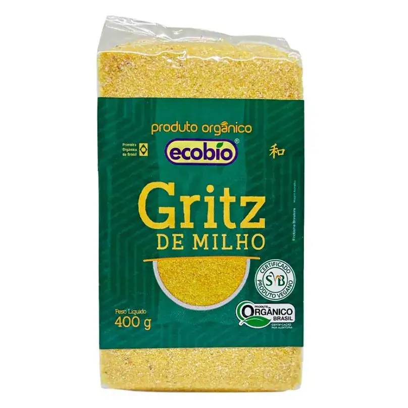 Gritz de Milho Orgânico 400g (Polenta e Canjiquinha) - Ecobio