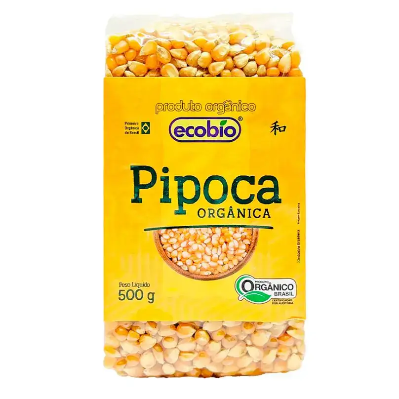 Milho de Pipoca Orgânico 500g - Ecobio