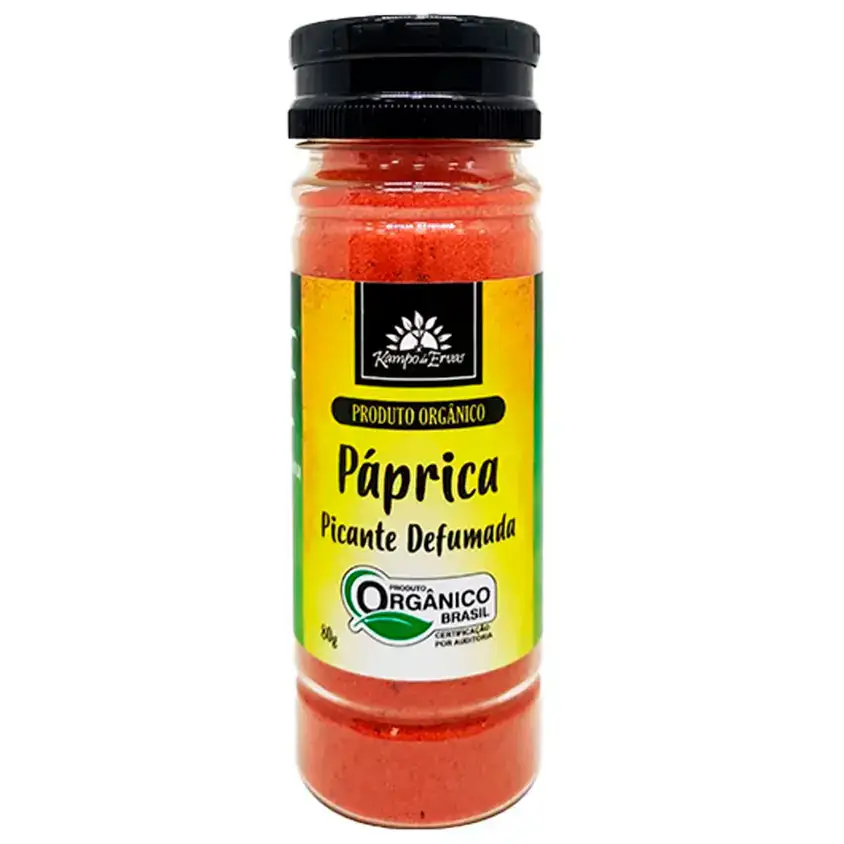 Páprica Defumada Orgânica 80g - Kampo de Ervas