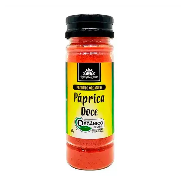 Páprica Doce Orgânica 80g - Kampo de Ervas