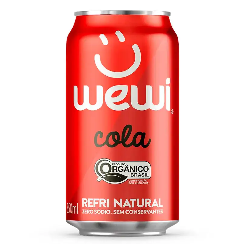 Refrigerante Orgânico Wewi Cola Lata 350ml - Wewi