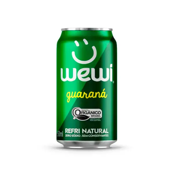 Refrigerante Orgânico Wewi Guaraná Lata 350ml - Wewi