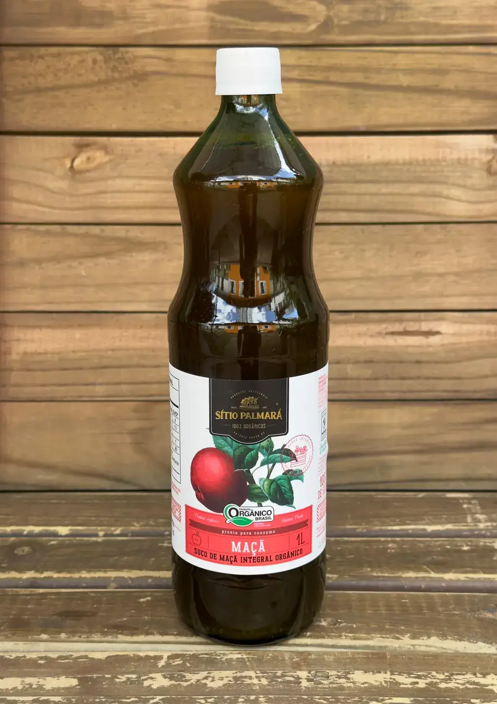 Suco De Maçã Integral Orgânico 1l - Sítio Palmará - 1 Litro
