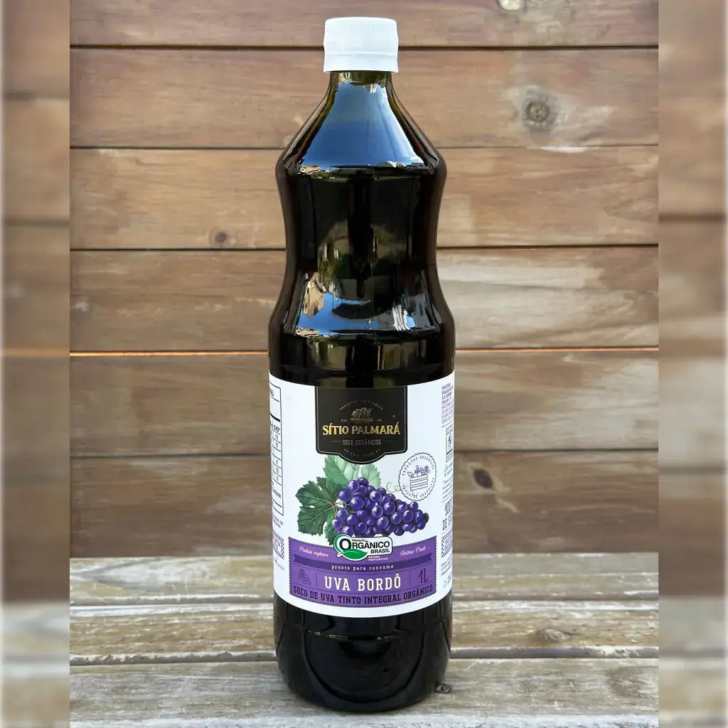 Suco De Uva Bordo Integral Orgânico 1l - Sítio Palmará - 1 litro