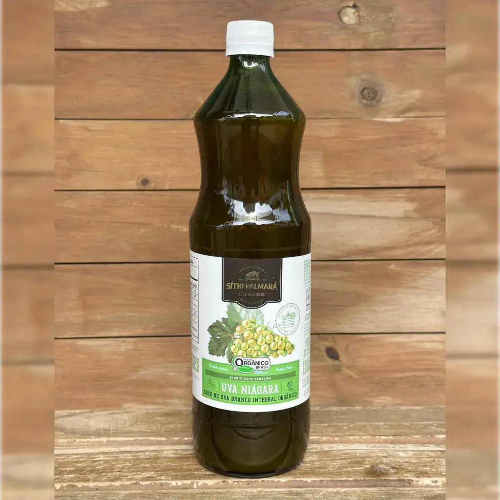 Suco De Uva Branco Niágara Integral Orgânico 1l - Sítio Palmará - 1 Litro