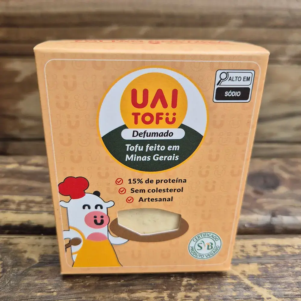Tofu Defumado Soja Orgânica - UAI Tofu 180 a 220g