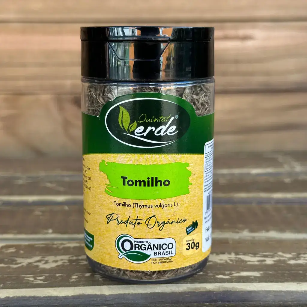Tomilho Orgânico Desidratado 30g - Quintal Verde