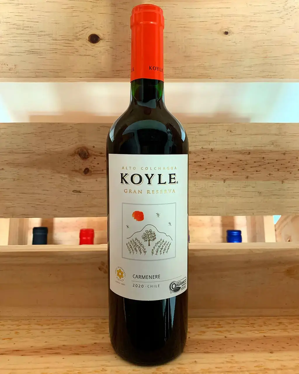 Vinho Tinto Chileno Orgânico Vegano Koyle Gran Reserva Carmenere 750ml