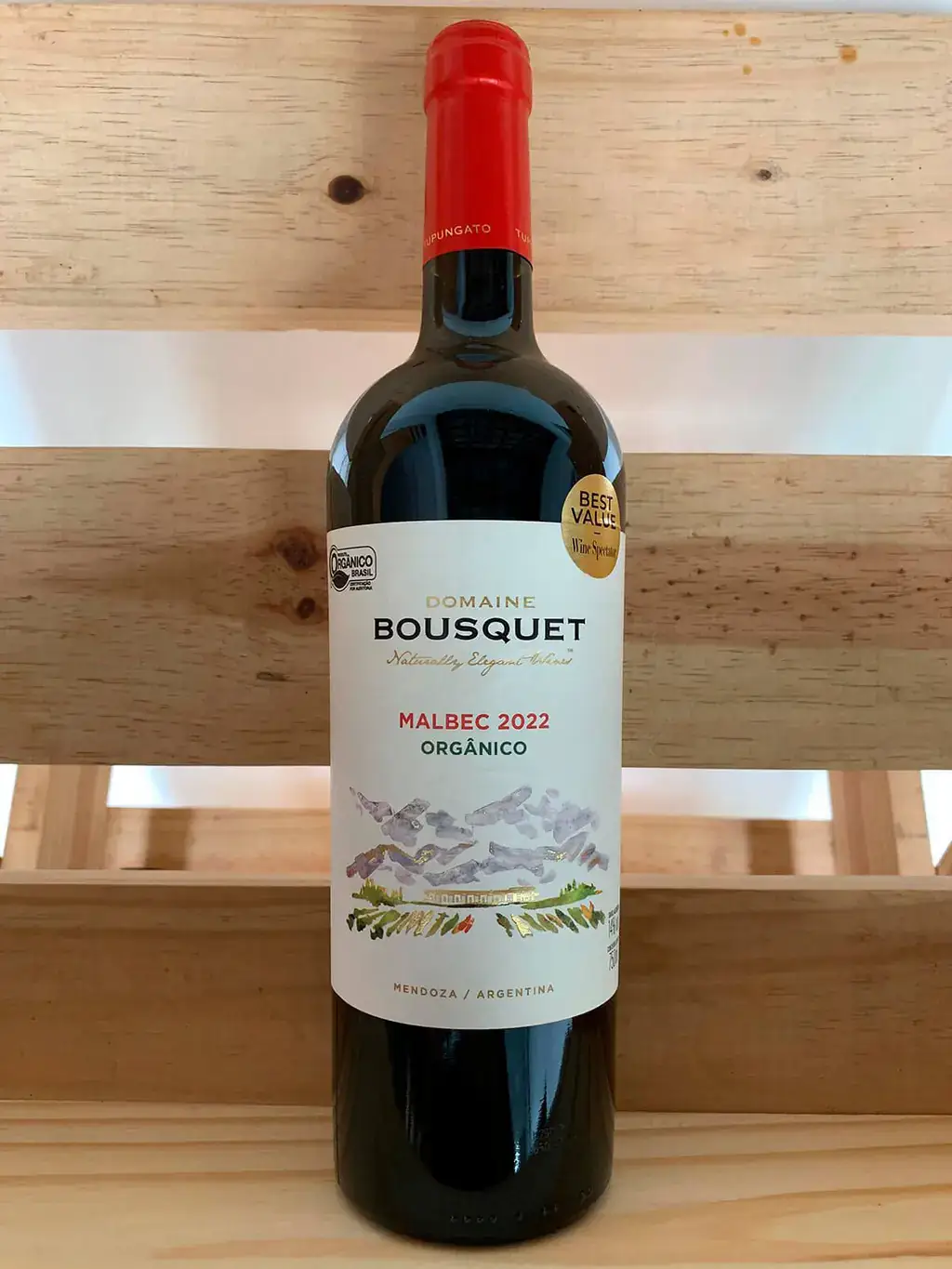 Vinho Tinto Vegano Orgânico Domaine Bousquet Premium Malbec 750ml